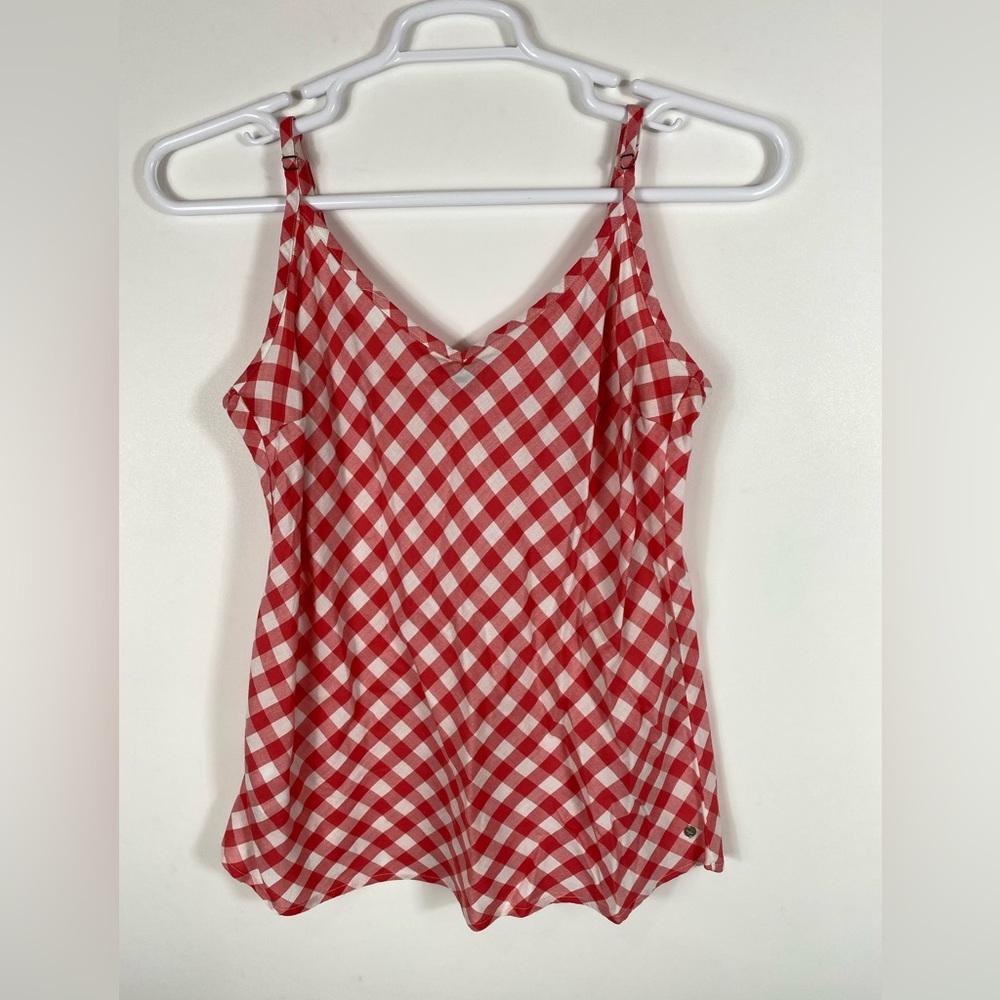 Eddie Bauer Tank Top Gingham Size Medium